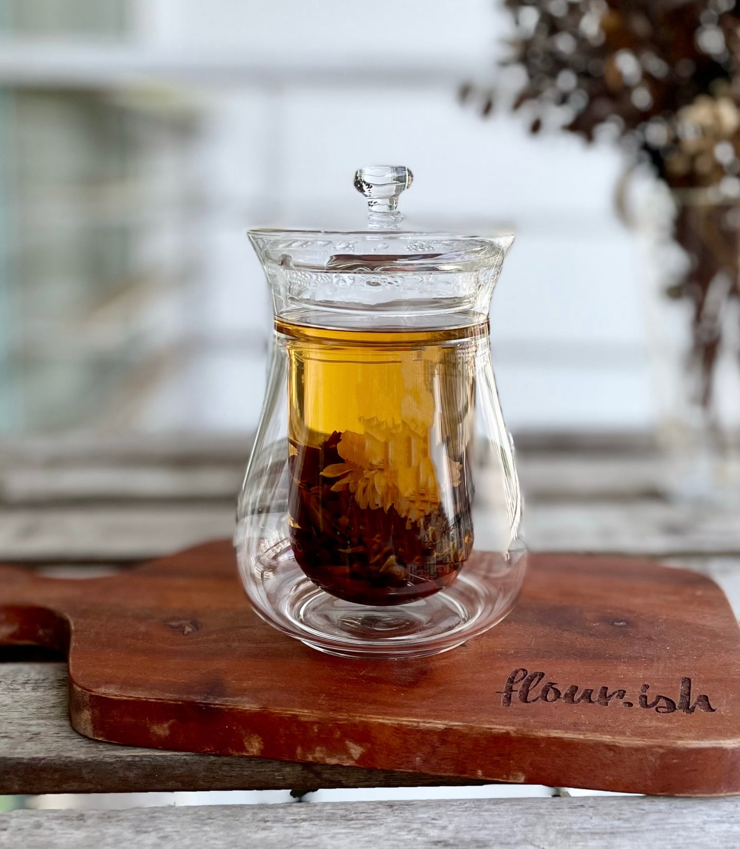 (Gift Box) 300ml Mini Double Wall Glass Coffee/Tea Carafe Set  w/ Coffee Fliter