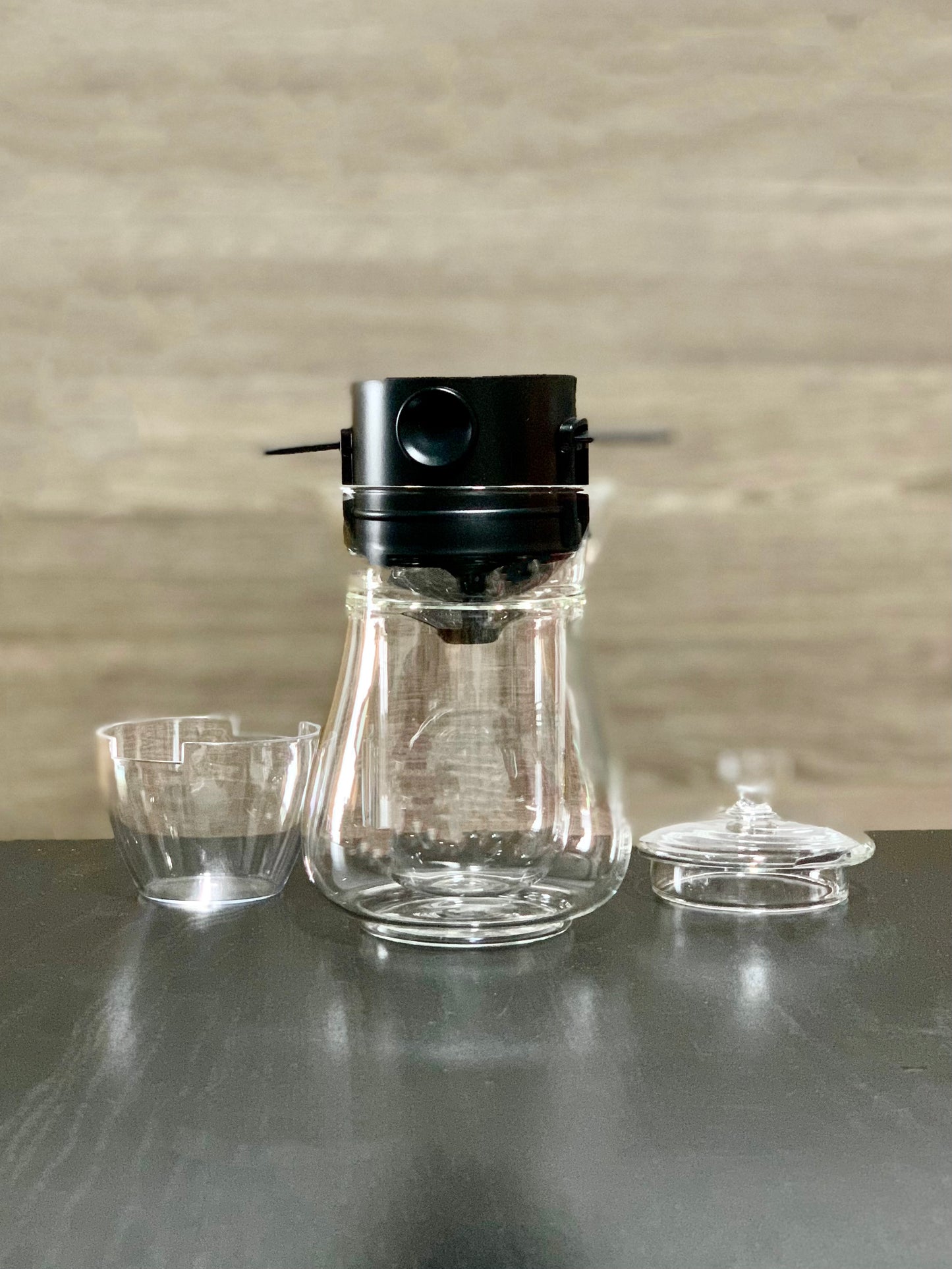 (Gift Box) 300ml Mini Double Wall Glass Coffee/Tea Carafe Set  w/ Coffee Fliter