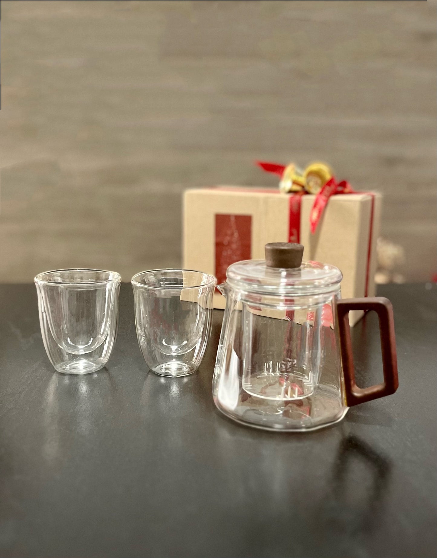 (Gift Box) 500ml Teapot Set w/ Blooming Teaballs