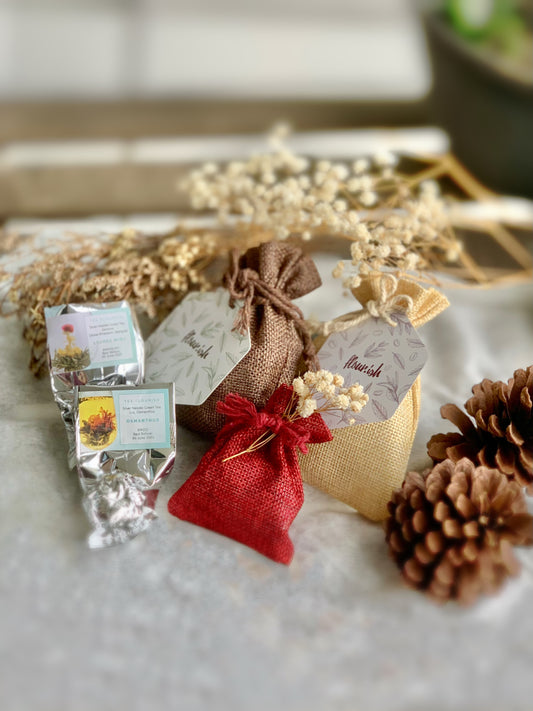 Flower Blooming Tea in Favor Bags (Wedding Favor)