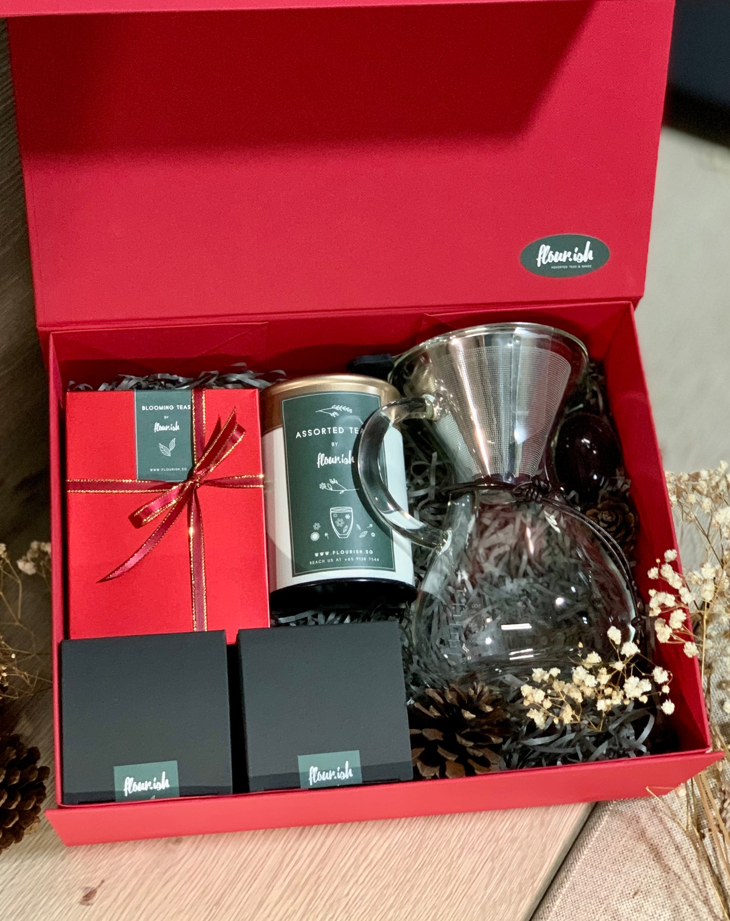 (Gift Box) Coffee/Tea Carafe Bundle w/ Blooming Teaballs