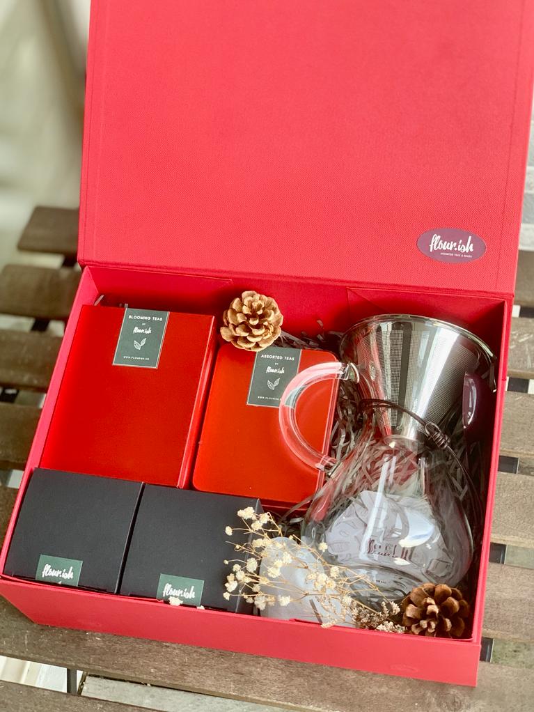 (Gift Box) Coffee/Tea Carafe Bundle w/ Blooming Teaballs