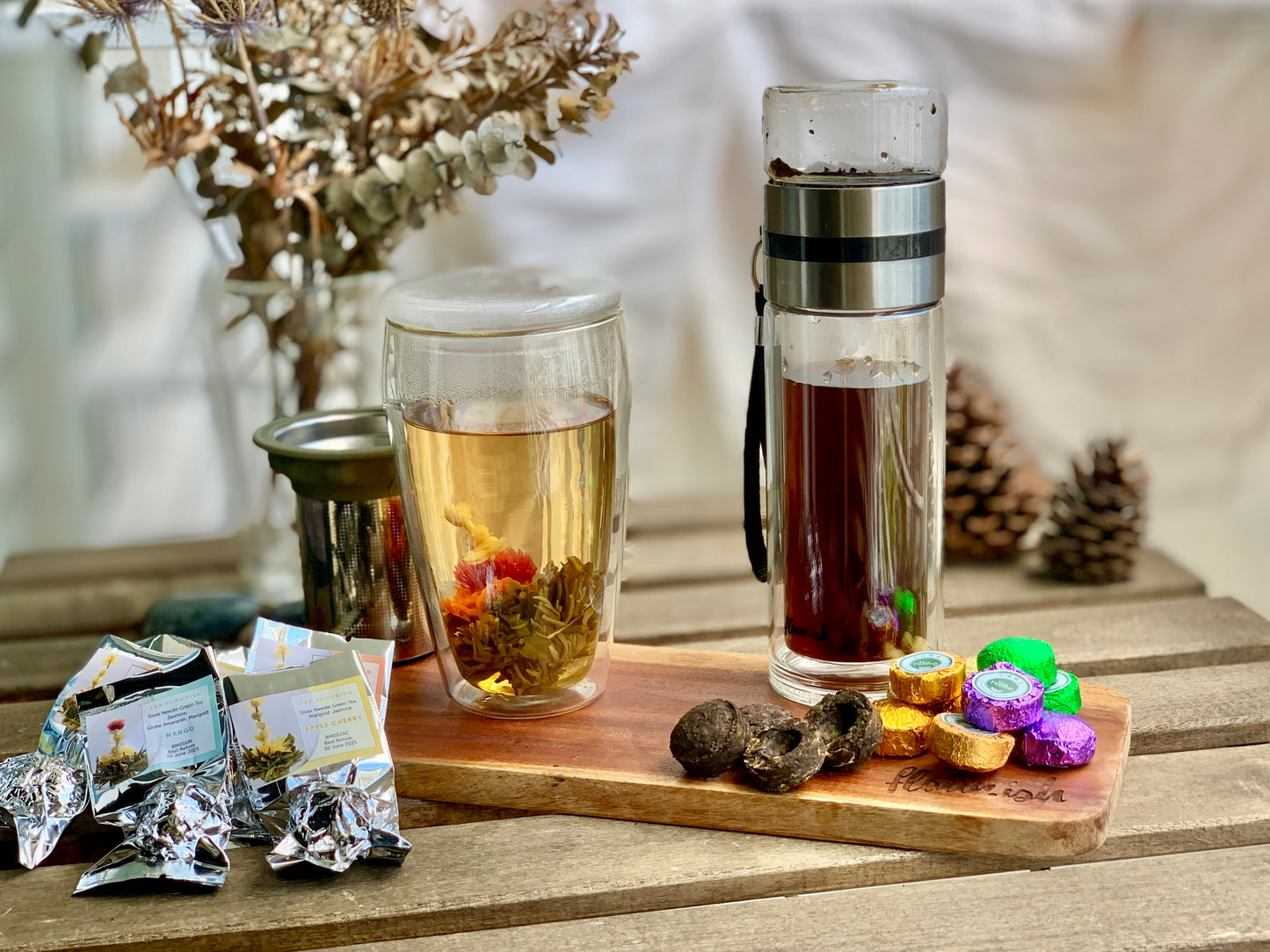 (Gift Box) Coffee/Tea Carafe Bundle w/ Blooming Teaballs