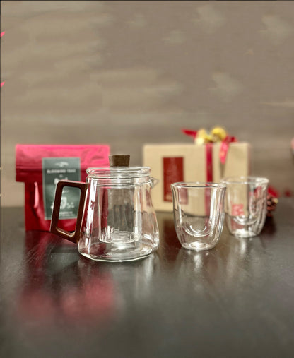 (Gift Box) 500ml Teapot Set  w/ Blooming Teaballs