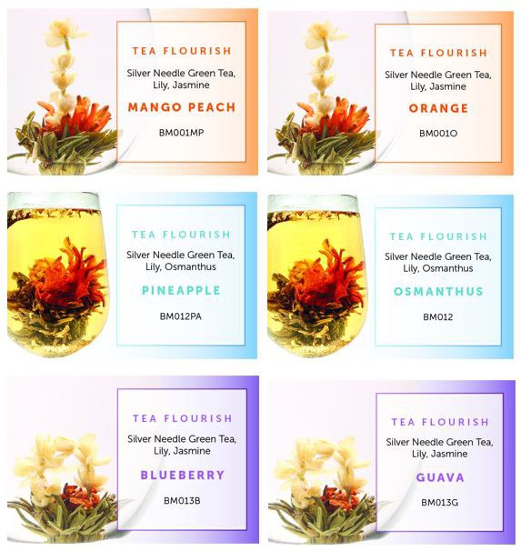 Flower Blooming Teaballs [Classic Kraft]