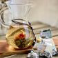 350ml Double Wall Glass Tumbler with Lid, Tea Strainer & Assorted Teaballs